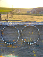 Shop Envi Me Earrings The Kennewick Silver Navajo Pearl Hoop Earring