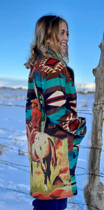 R Cinco RAnch New arrivals The Kodiak Cactus Cowboy Aztec Coat