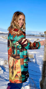 R Cinco RAnch New arrivals The Kodiak Cactus Cowboy Aztec Coat