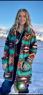 R Cinco RAnch New arrivals The Kodiak Cactus Cowboy Aztec Coat