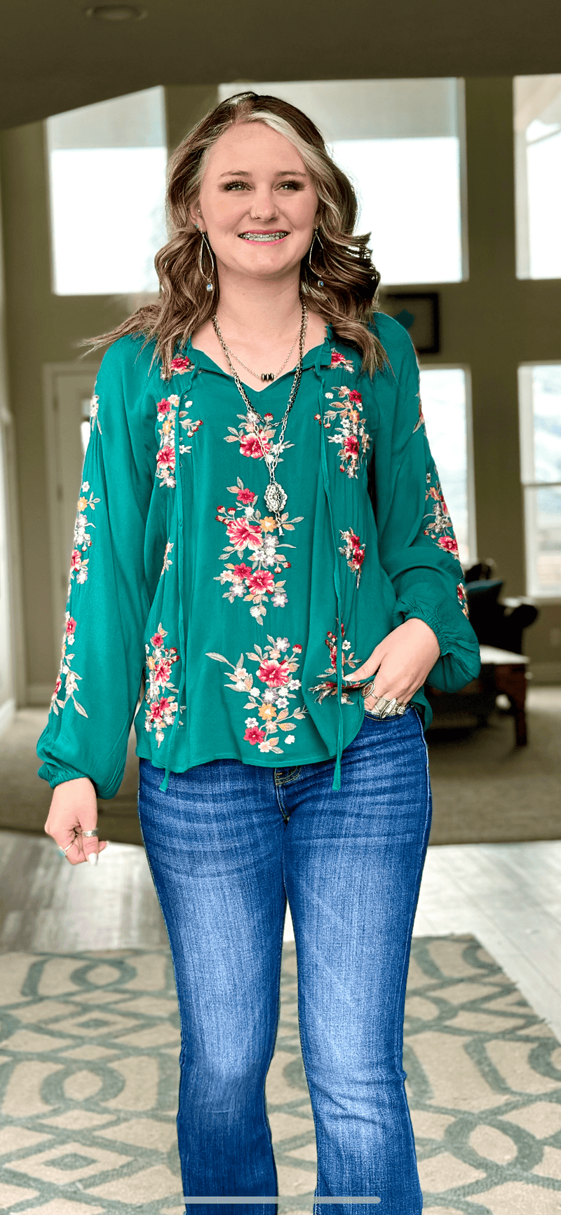 The Las Chisas Spring Embroidered Top