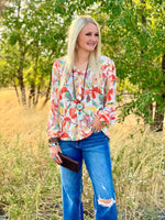 Shop Envi Me tops The La Mesa Spring Floral Top