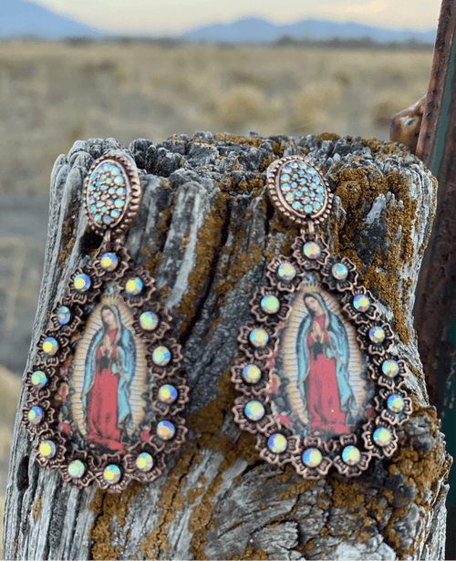 Shop Envi Me Earrings The Lady Of Guadalupe Tear Drop Earrings