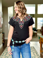 Shop Envi Me tops The Las Chisas Spring  Embroidered Top