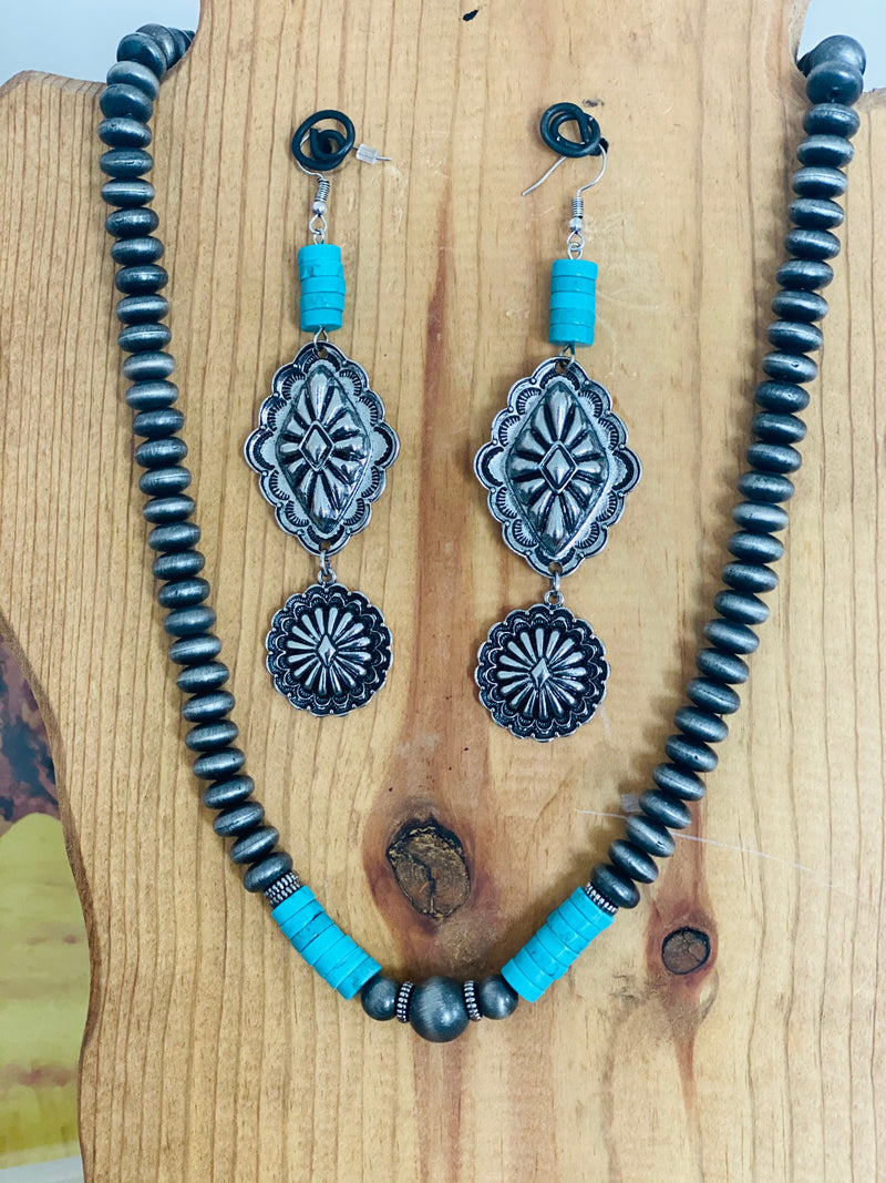 Shop Envi Me Necklaces The Layton Southwest Turquoise & Navajo Pearls Necklace