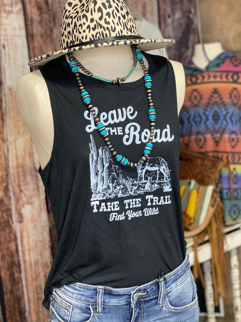 Shop Envi Me It's T-shirt Kinda Day The Leave The Road Take The Trail Tank