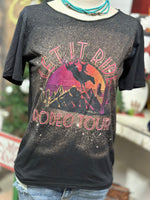 Shop Envi Me It's T-shirt Kinda Day The Let It Ride Rodeo Tour Bleached Tee