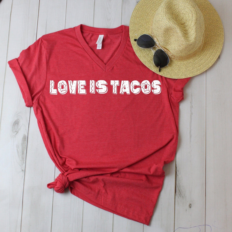 Shop Envi Me It's T-shirt Kinda Day The Love is Tacos Tee 🌮