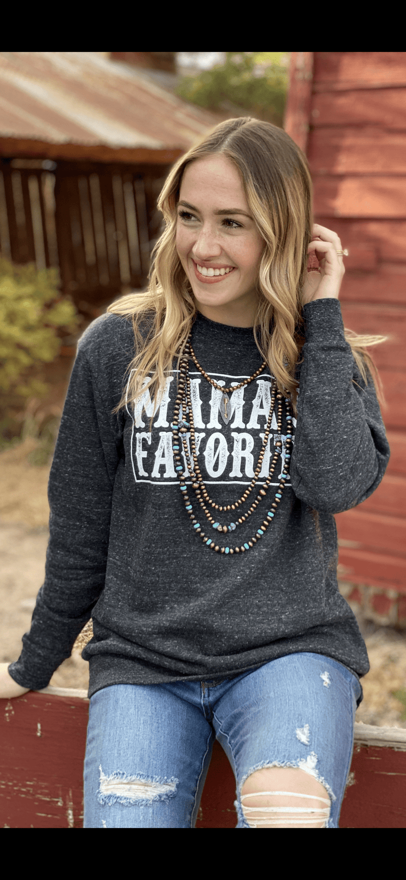Shop Envi Me Cardigans and Kimonos The “Mama’s Favorite” Sweatshirt