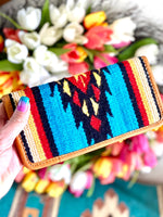 Shop Envi Me Accessories Turquoise The Mandan Wool Navajo Wallet