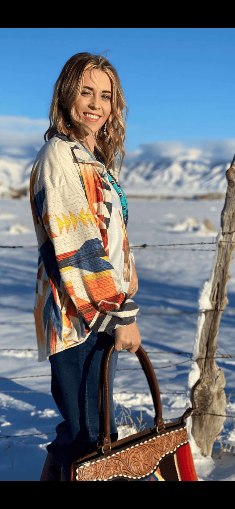 Shop Envi Me Clothing The Mesa Sunset Button Up Top