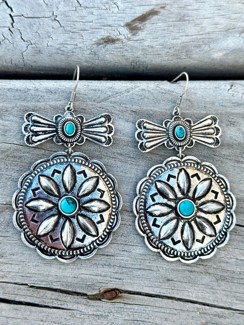 Shop Envi Me Earrings The Mohave Southwest Silver and Turquoise Earring