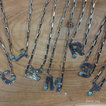 Shop Envi Me Necklaces The Must Have Sterling Silver Turquoise 1" Letter Necklace