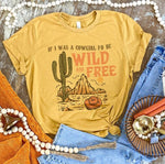 Shop Envi Me It's T-shirt Kinda Day The Mustard Cowgirl Wild & Free Tee