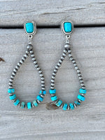 Shop Envi Me Earrings The Navajo Pearl & Turquoise Drop Earrings