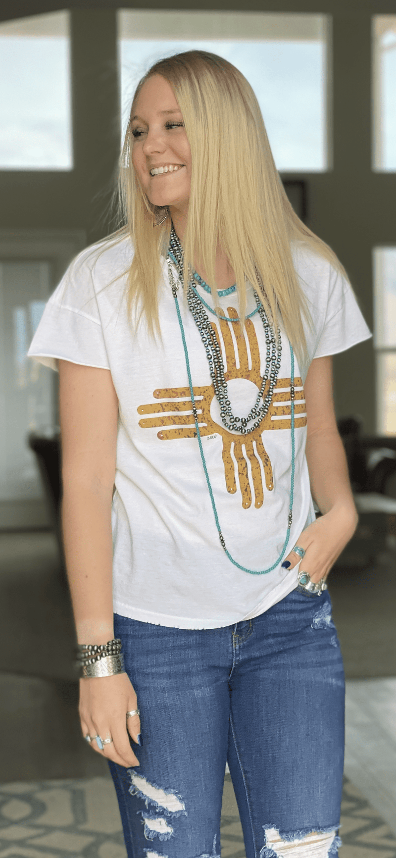 Shop Envi Me Tops and Tunics The New Mexico Sun Rocker Tee