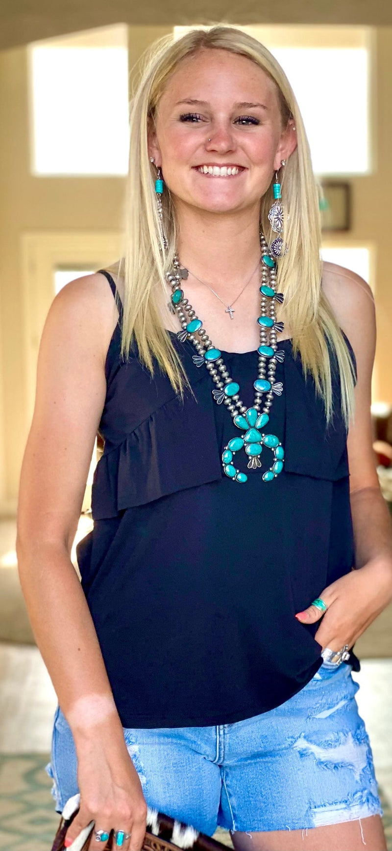 Shop Envi Me Tops and Tunics The Night Out Ruffle Tank