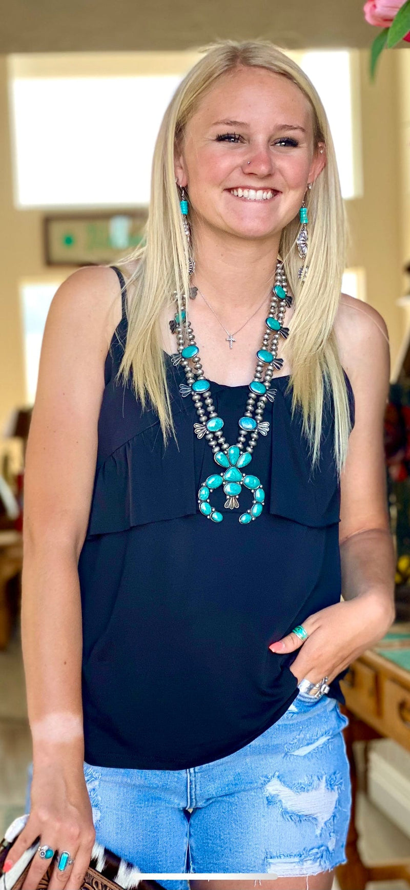 Shop Envi Me Tops and Tunics The Night Out Ruffle Tank