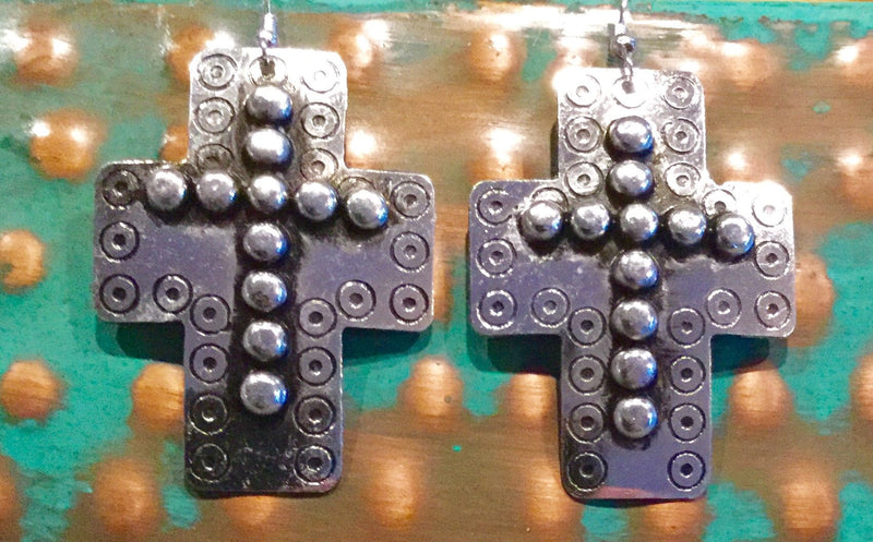 Shop Envi Me Earrings The Old Silver Cross Earrings