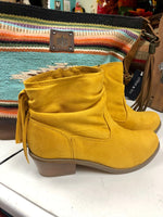 Volatile Shoes The Ole Yeller Mustard Bootie