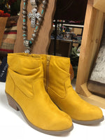 Volatile Shoes The Ole Yeller Mustard Bootie