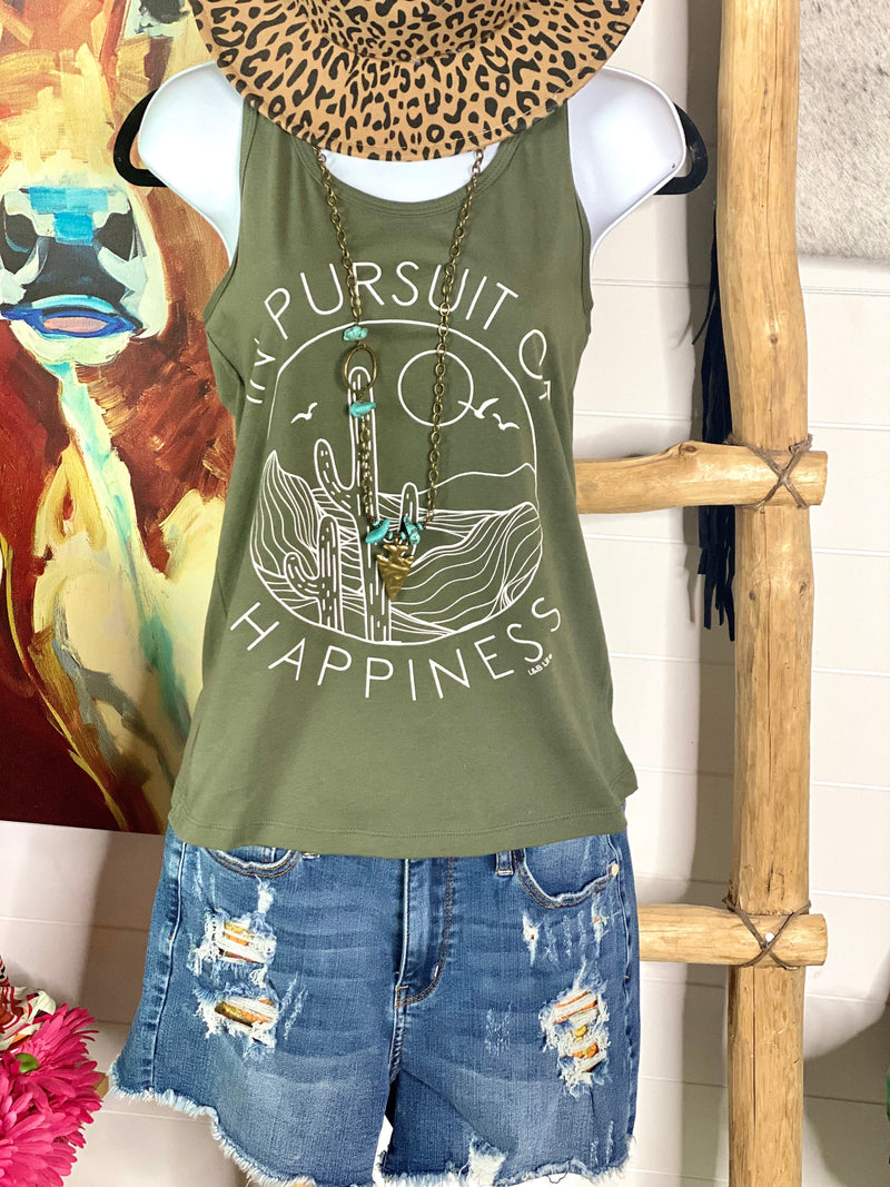 Shop Envi Me It's T-shirt Kinda Day The Olive Cactus Happiness Tank