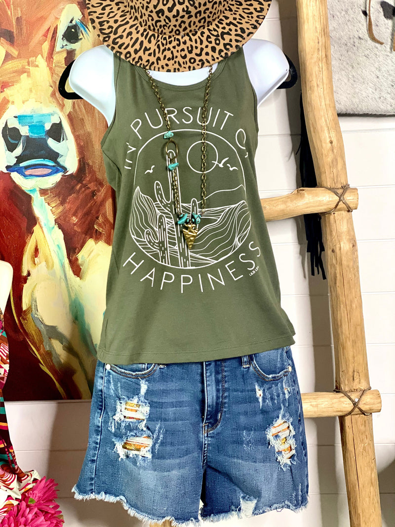 Shop Envi Me It's T-shirt Kinda Day The Olive Cactus Happiness Tank