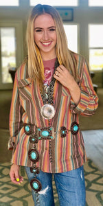 Shop Envi Me Tops and Tunics The Out West Retro Cowgirl Button Up