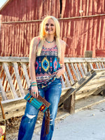 Shop Envi Me It's T-shirt Kinda Day The Painted Sunset Hills Tribal Tank