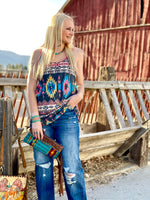 Shop Envi Me It's T-shirt Kinda Day The Painted Sunset Hills Tribal Tank