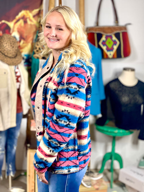 Shop Envi Me Cardigans and Kimonos The Park City Peaks Aztec Jacket