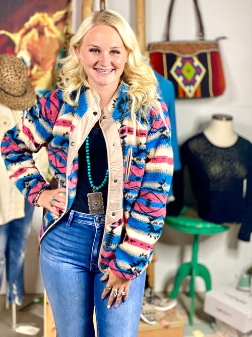 Shop Envi Me Cardigans and Kimonos The Park City Peaks Aztec Jacket