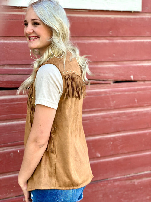 Shop Envi Me Tops and tunics The Pecos Fringe Vest