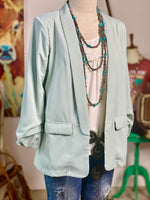 Shop Envi Me Cardigans and Kimonos The Pecos Must Have Mint Blazer