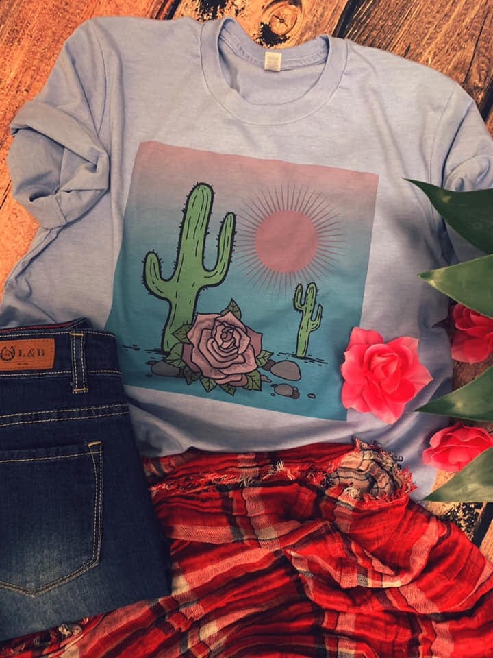 Shop Envi Me It's T-shirt Kinda Day The Periwinkle Cactus 🌵 Tee