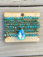 Shop Envi Me Jewelry Stack Set / Turquoise The Pink Panache Pretty Turquoise Stack Bracelet Set