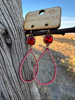 Shop Envi Me Earrings The Pink Panache Red Crystal Oval Sparkle DropEarring