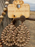 Shop Envi Me Earring Oval / Taupe w AB crystals The Pink Panache Santa Rosa Earring