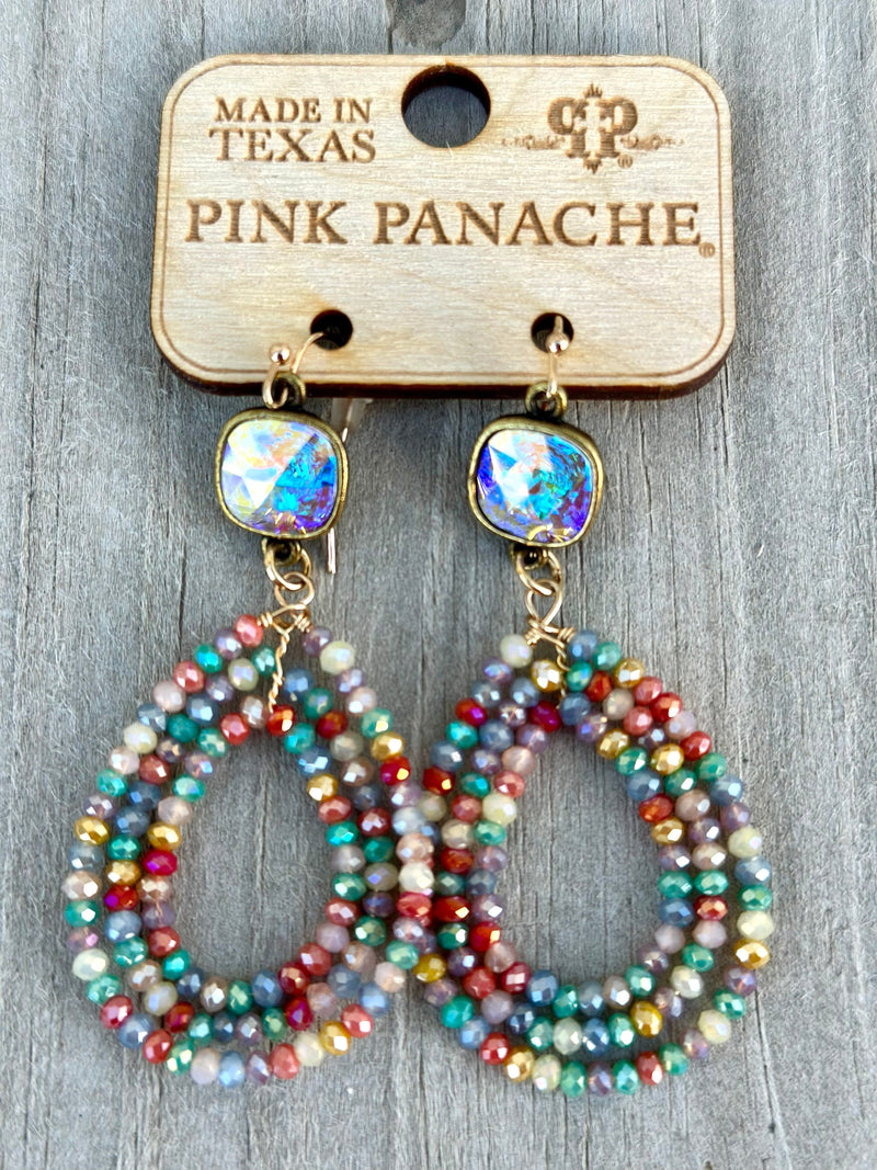 Shop Envi Me Earring Circle / Multi The Pink Panache signs of Spring Earring