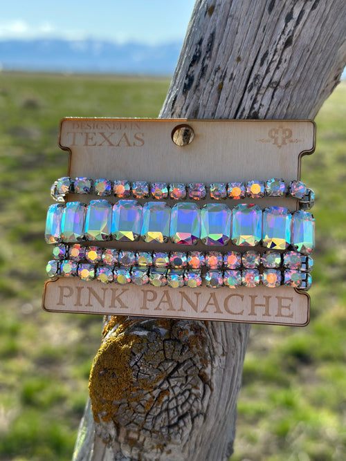 Shop Envi Me Jewelry Stack Set / AB The Pink Panache Sparkly Stack Bracelet Set