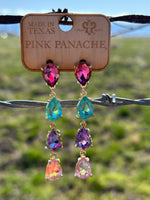 Shop Envi Me Earring Circle / Multi The Pink Panache Summer Colors Crystal Earring
