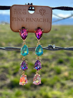 Shop Envi Me Earring Circle / Multi The Pink Panache Summer Colors Crystal Earring