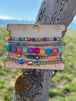 Shop Envi Me Jewelry Stack Set / Multi The Pink Panache Summer Fun Stack Bracelet Set