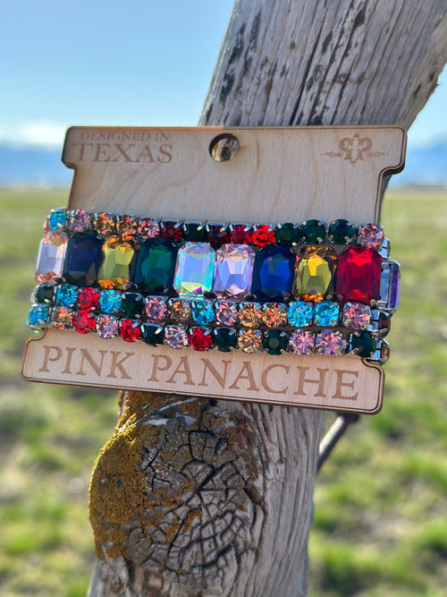 Shop Envi Me Jewelry Stack Set / Multi The Pink Panache Summer Sparkly Stack Bracelet Set