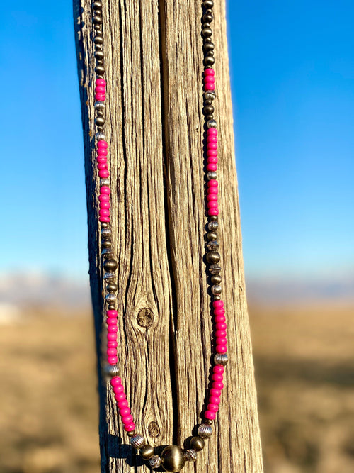 Shop Envi Me Jewelry Silver/Pink The Pink Tacoma Navajo Pearl Beads