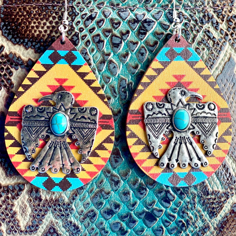 Shop Envi Me Earrings The Pueblo Mustard Thunderbird Concho Earrings