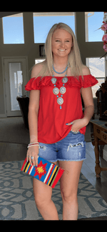 Shop Envi Me Tops and Tunics The Red Fireworks Top