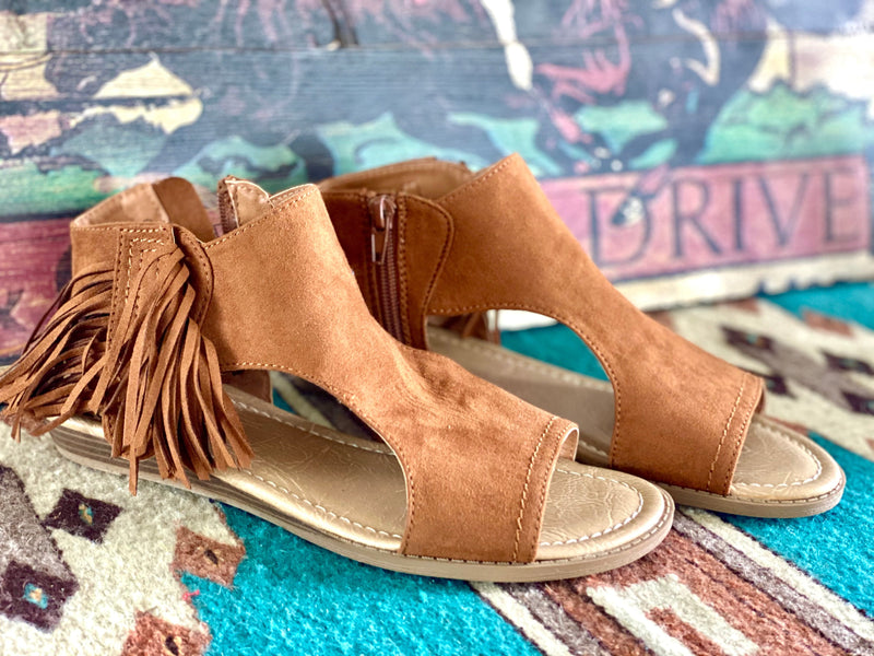 Not Rated Footwear The Redwood Fringe Tucson Sandal