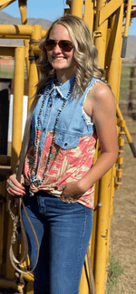 Shop Envi Me Tops and Tunics The Retro Cowgirl Western Top