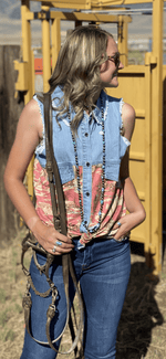 Shop Envi Me Tops and Tunics The Retro Cowgirl Western Top